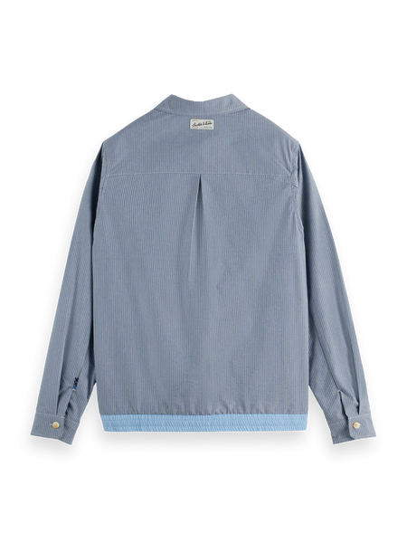 SOBRECAMISA NYLON TRIMMED SEERSUCKER