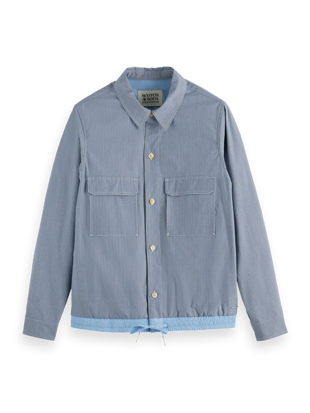 SOBRECAMISA NYLON TRIMMED SEERSUCKER