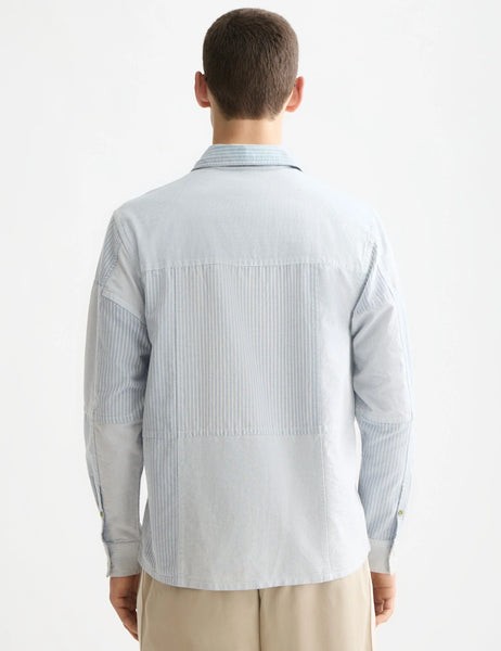 CAMISA PATCHWORK RELAXED FIT OXFORD