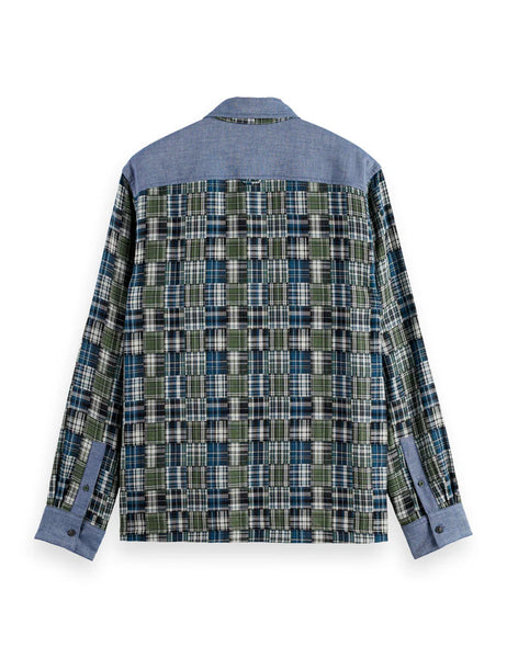 CAMISA PATCHWORK FLANNER RELAXED FIT