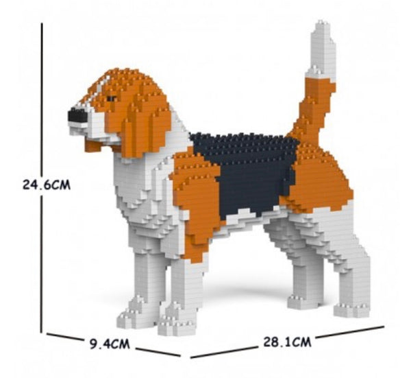 Beagle de montar em blocos