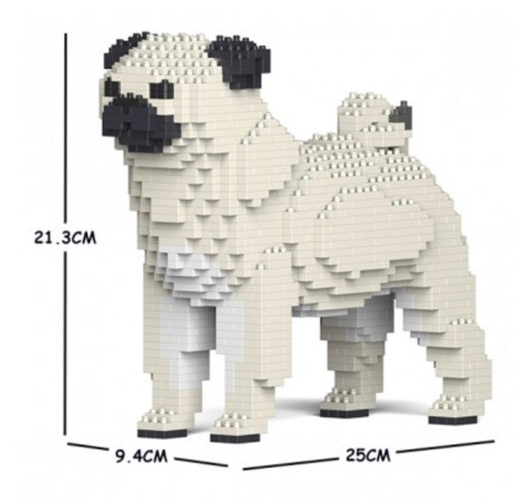 Pug de montar em blocos