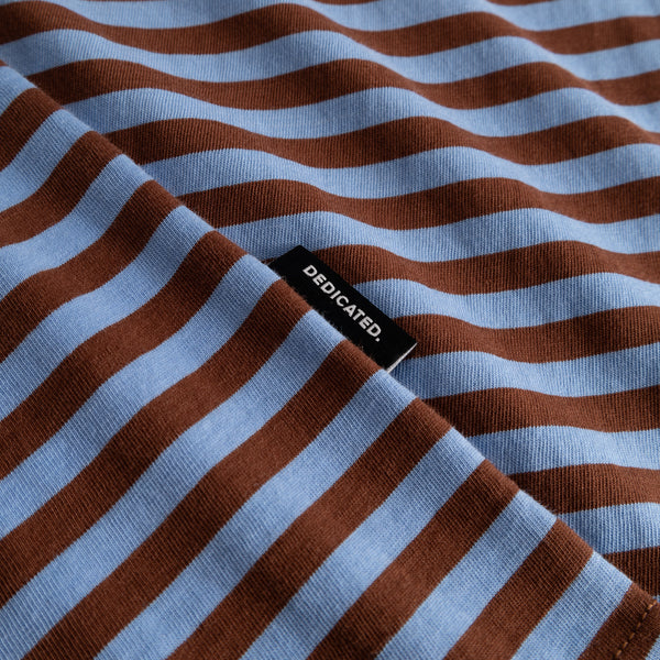 T-SHIRT STOCKHOLM STRIPES CAP/CORN BLUE