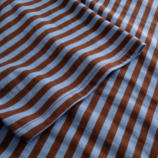 T-SHIRT STOCKHOLM STRIPES CAP/CORN BLUE