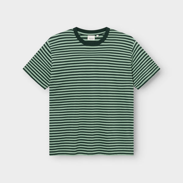 T-SHIRT STOCKHOLM STRIPES GREEN/ GRANITE