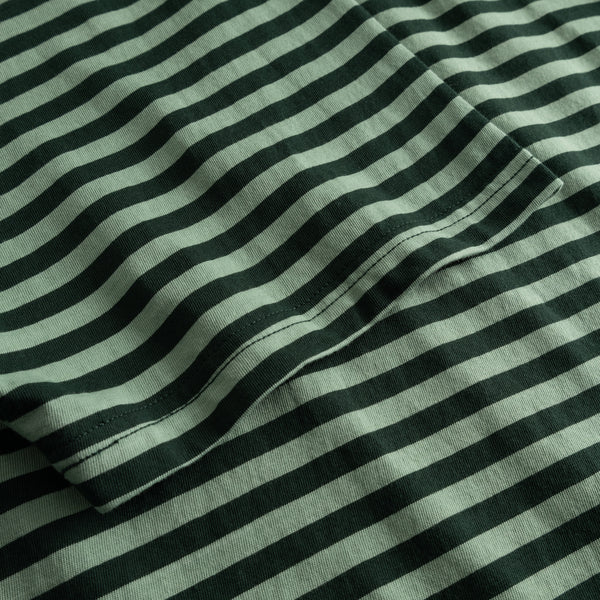T-SHIRT STOCKHOLM STRIPES GREEN/ GRANITE