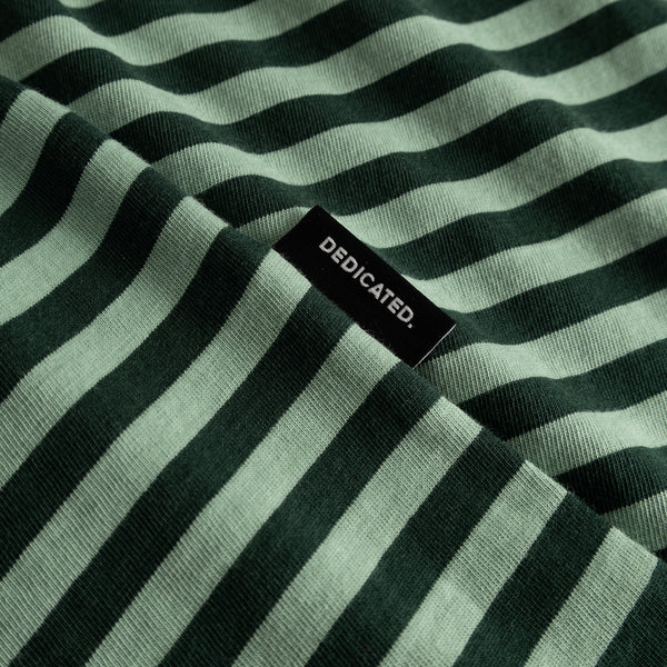 T-SHIRT STOCKHOLM STRIPES GREEN/ GRANITE