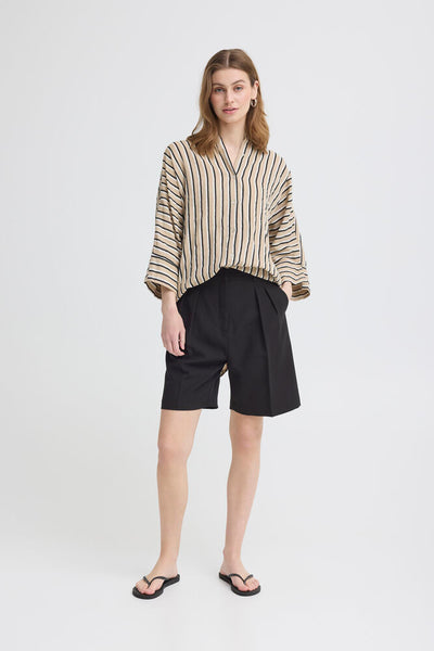 CAMISA IAFOXA 3/4 SH STRIPE