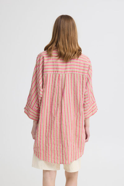 CAMISA IAFOXA 3/4 SH STRIPE