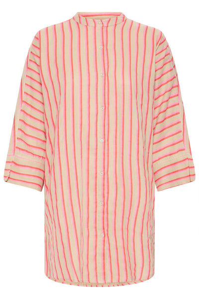 CAMISA IAFOXA 3/4 SH STRIPE