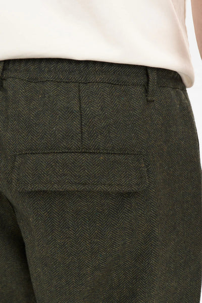 CALÇAS AKJAN PLEAT WOOL