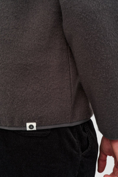 BLUSÃO AKTONI HALF ZIP BOILED WOOL OS