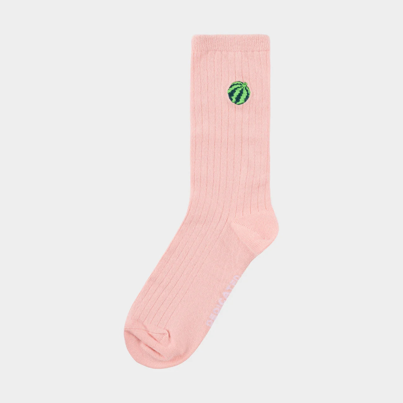 MEIAS Rib Socks Knivsta Water Melon Silver Pink