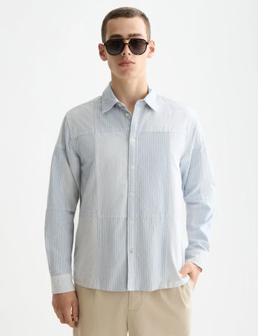 CAMISA PATCHWORK RELAXED FIT OXFORD