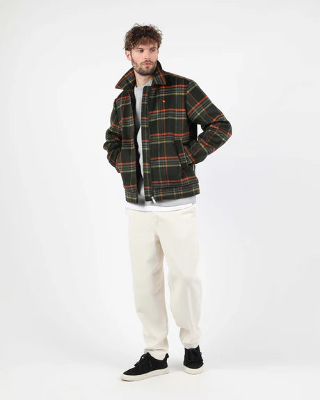 BLUSÃO DONNIE - Worker Jacket Olive-Orange