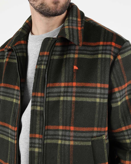 BLUSÃO DONNIE - Worker Jacket Olive-Orange