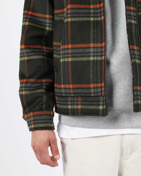 BLUSÃO DONNIE - Worker Jacket Olive-Orange