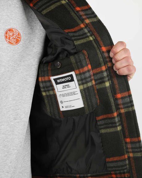 BLUSÃO DONNIE - Worker Jacket Olive-Orange