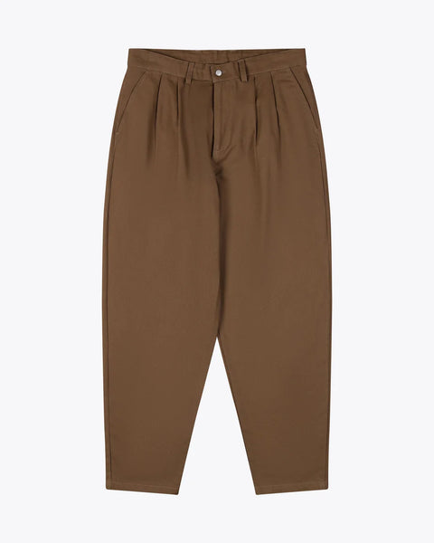CALÇAS COTTON TWILL PLEATED